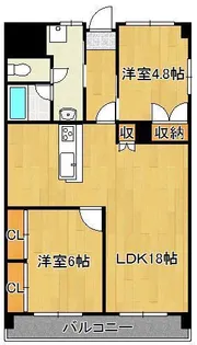 第17共立ビル【6階】の間取り