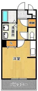 ベルガ南小倉(旧アピアランス南小倉)【4階】の間取り