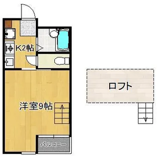 MOON下到津 B棟【2階】の間取り