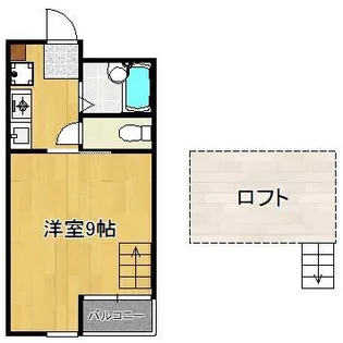 MOON下到津 D棟【2階】の間取り