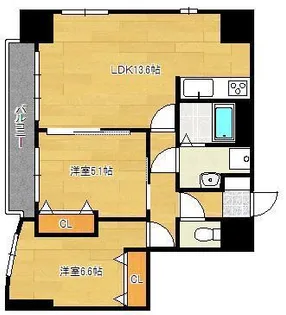 MDIロイヤルレジデンス大手町【6階】の間取り