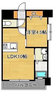 アンテス上到津【8階】の間取り