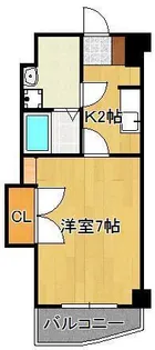 メゾンブリアント【2階】の間取り