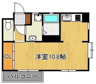 アクア清水【3階】の間取り