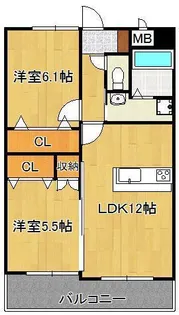 リブラ ブライト【10階】の間取り