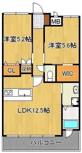 リブラ ブライト【3階】の間取り