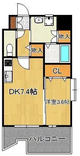 サンシャイン プリンセス 北九州【3階】の間取り