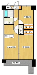 LEON篠崎 Ⅰ棟【2階】の間取り