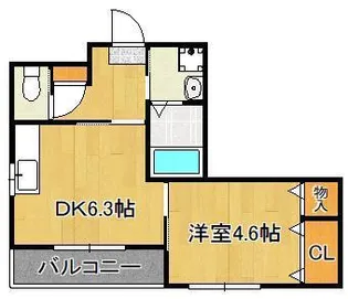 ロアーブル五番館【3階】の間取り