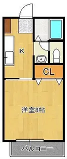 ビーライン中井B棟【2階】の間取り