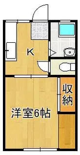 ヤングハイツアイリス【2階】の間取り