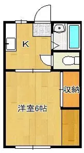 ヤングハイツアイリス【2階】の間取り