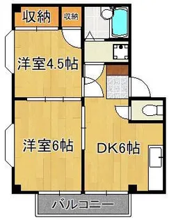 ハイム恵里【1階】の間取り
