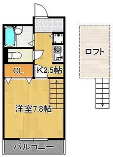 シャルム明石Ⅲ【3階】の間取り