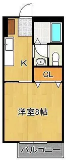 ビーライン中井口【1階】の間取り