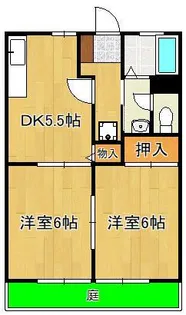 ビーライン篠崎【1階】の間取り