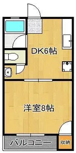 グレイスコート井掘【3階】の間取り