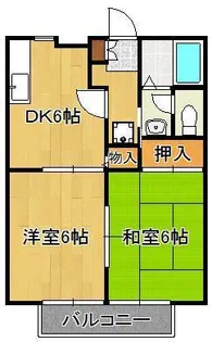 ビーライン中井口Ⅱ【1階】の間取り