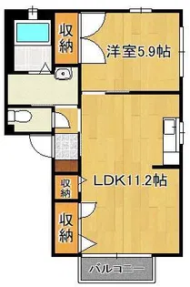 アコールⅠ【2階】の間取り