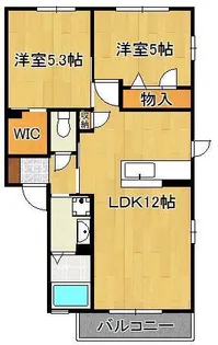 アールエムハイツⅣ【2階】の間取り