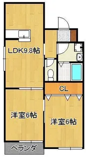 フレシール緑ヶ丘【1階】の間取り