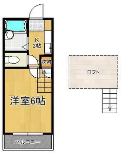 レオパレス21清水Ⅱ【1階】の間取り