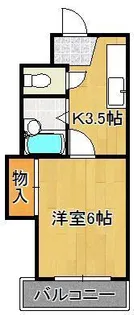 シャトレ金鶏Ⅱ【4階】の間取り