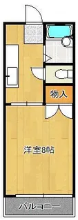 コテージ木町【1階】の間取り