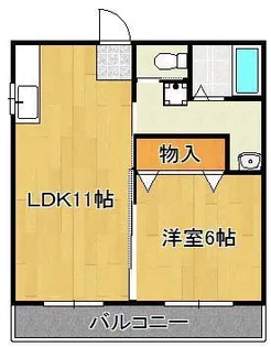 コーポ杉原Ⅰ【2階】の間取り
