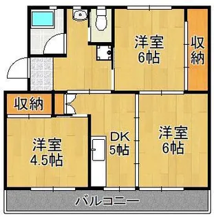 ビレッジハウス日明4号棟【4階】の間取り