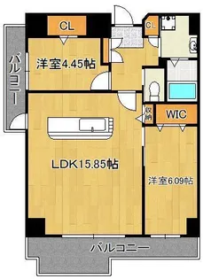 ピュアライフ金田【8階】の間取り