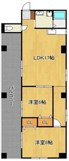 アンジェロポストⅥ【3階】の間取り