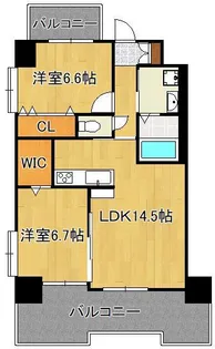 サンシャイン.プリンセス 五番街【4階】の間取り