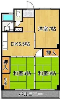 3DKの間取り画像