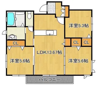 iテラス west【1階】の間取り