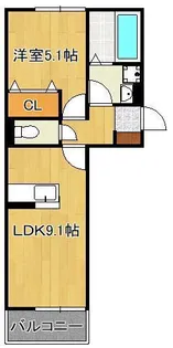 Grand soleil小倉北【3階】の間取り