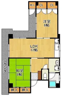 GRADO歯大前【6階】の間取り