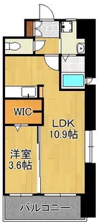 ギャラクシー西小倉【13階】の間取り