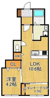 レガロ到津【1階】の間取り