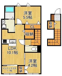 レガロ到津【2階】の間取り