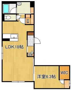 ShaMaison Luna【1階】の間取り