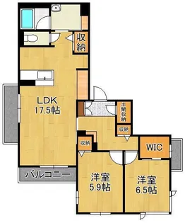 ShaMaison Luna【2階】の間取り