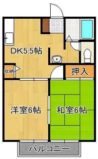 ディアス白石【1階】の間取り