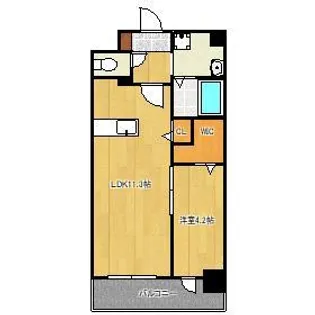 Prosperer大手町【6階】の間取り