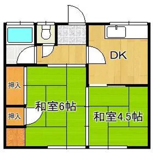 清風荘【2階】の間取り