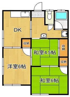 中川アパート【2階】の間取り