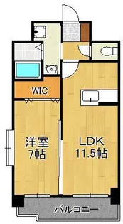 1LDKの間取り画像