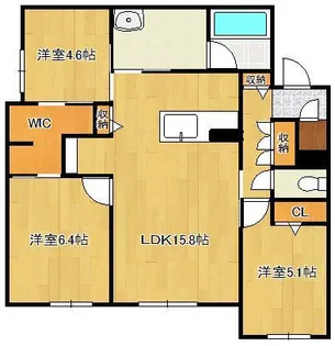 ベレオ青葉【1階】の間取り