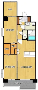 コンプレート金田【6階】の間取り