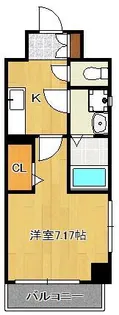 ALiSS歯科大前【3階】の間取り